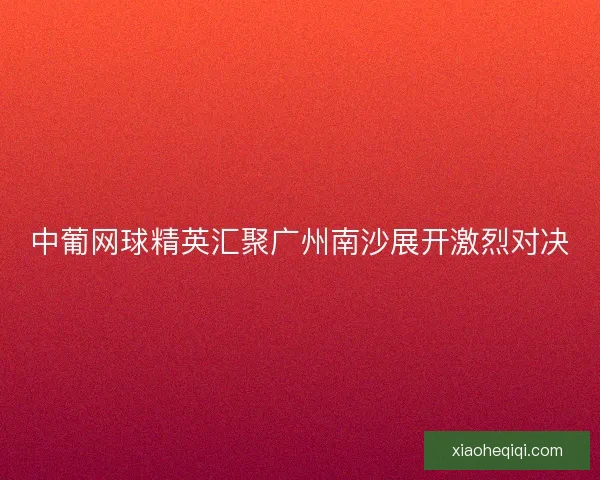 中葡网球精英汇聚广州南沙展开激烈对决